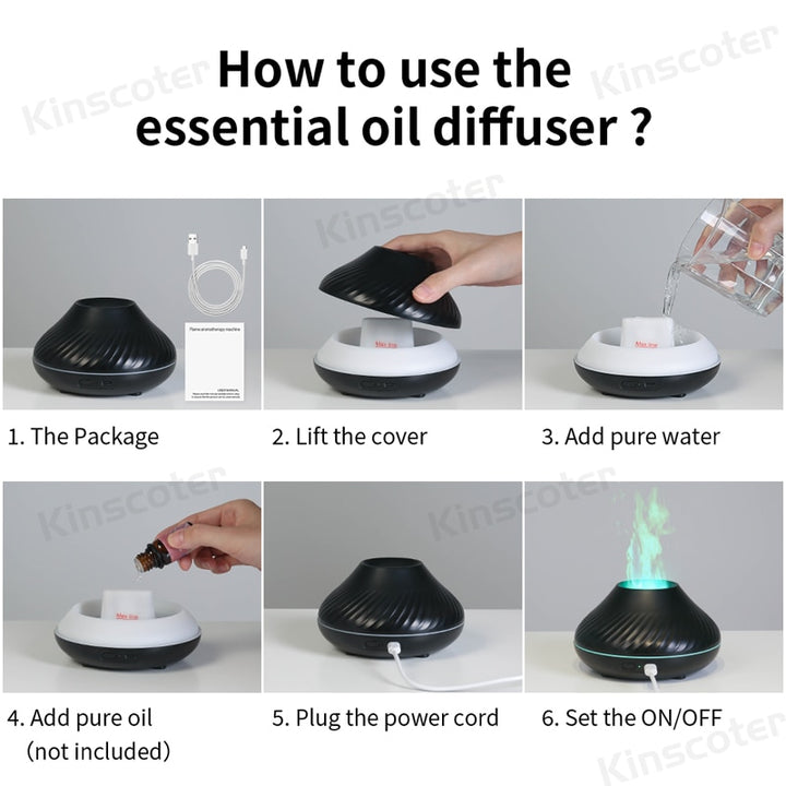 Volcano Humidifier Essential Oil Diffuser - {{ nanatechno }}