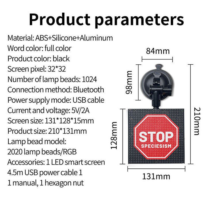 LED Display Car APP Control Advertising Screen - {{ nanatechno }}