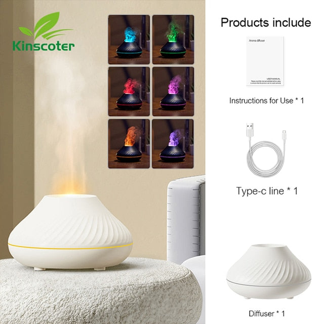 Volcano Humidifier Essential Oil Diffuser - {{ nanatechno }}